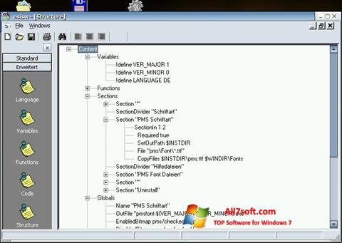 Snimak zaslona NSIS Windows 7