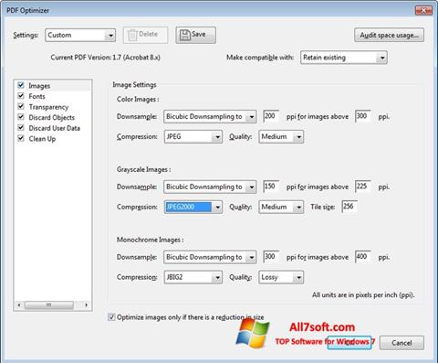 Snimak zaslona Adobe Acrobat Pro DC Windows 7