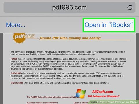 Snimak zaslona Pdf995 Windows 7