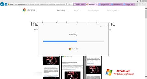 Snimak zaslona Google Chrome Offline Installer Windows 7