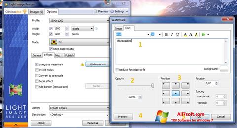 Snimak zaslona Light Image Resizer Windows 7