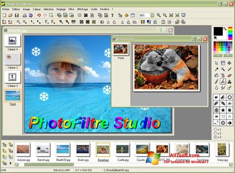 Snimak zaslona PhotoFiltre Windows 7
