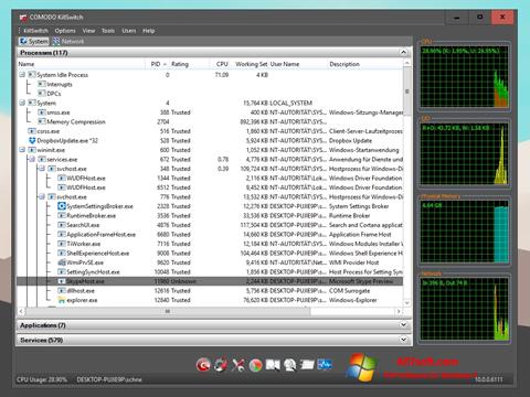 Snimak zaslona Comodo Cleaning Essentials Windows 7