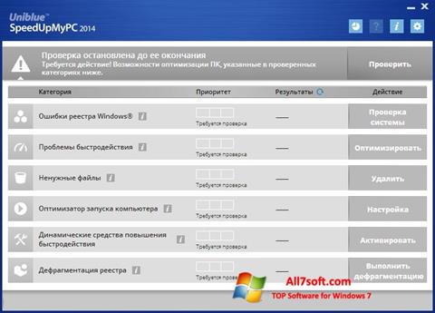Snimak zaslona SpeedUpMyPC Windows 7