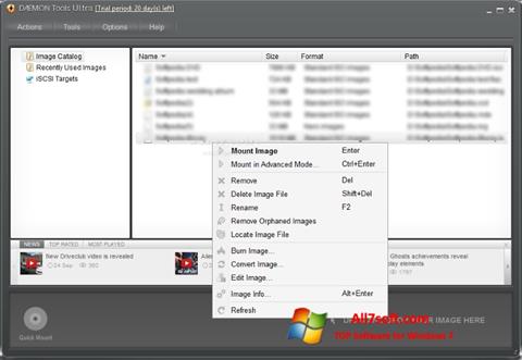 Snimak zaslona DAEMON Tools Ultra Windows 7