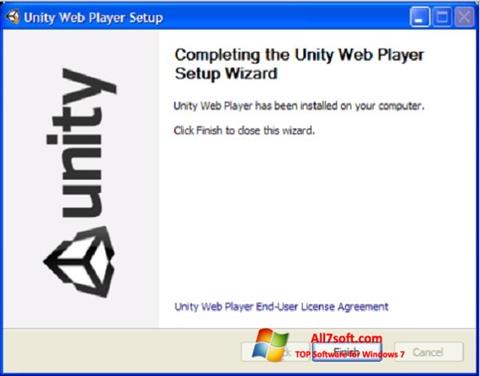 Snimak zaslona Unity Web Player Windows 7