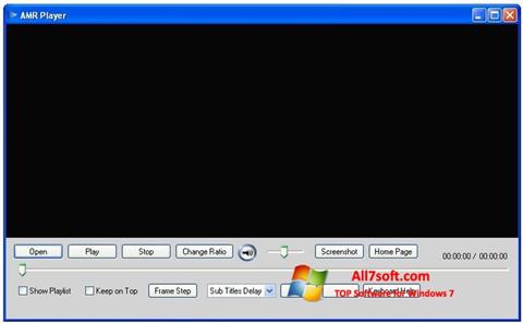 Snimak zaslona AMR Player Windows 7