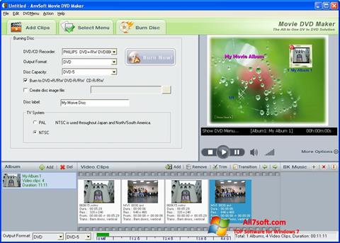 Snimak zaslona DVD Maker Windows 7