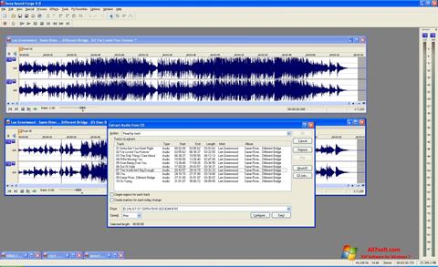 Snimak zaslona Sound Forge Windows 7