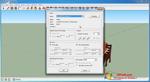 Snimak zaslona SketchUp Make Windows 7