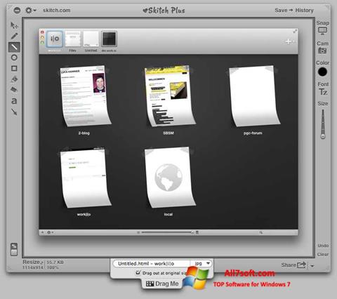 Snimak zaslona Skitch Windows 7
