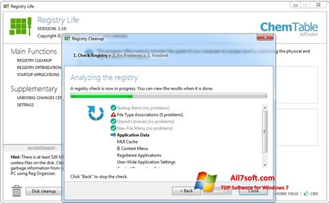Snimak zaslona Registry Life Windows 7