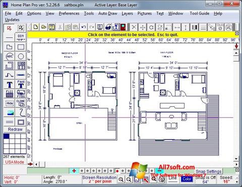 Snimak zaslona Home Plan Pro Windows 7