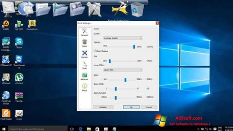 Snimak zaslona RocketDock Windows 7