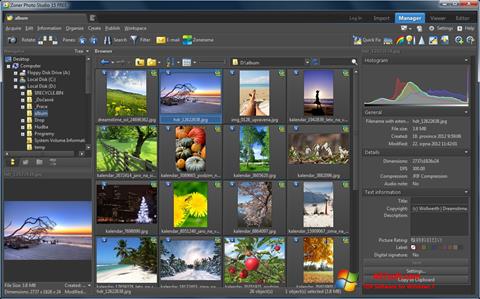 Snimak zaslona Zoner Photo Studio Windows 7