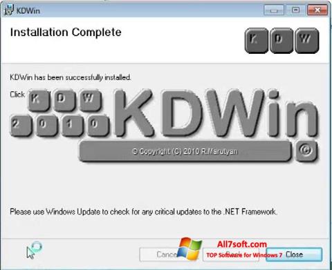 Snimak zaslona KDWin Windows 7
