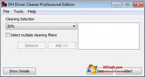 Snimak zaslona Driver Cleaner Windows 7