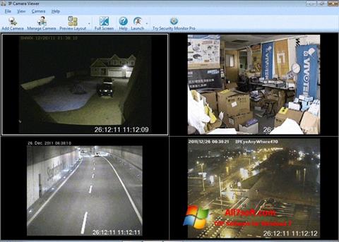 Snimak zaslona IP Camera Viewer Windows 7