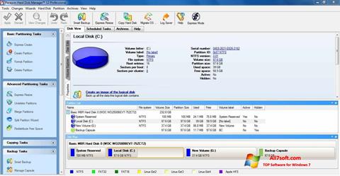 Snimak zaslona Paragon Hard Disk Manager Windows 7