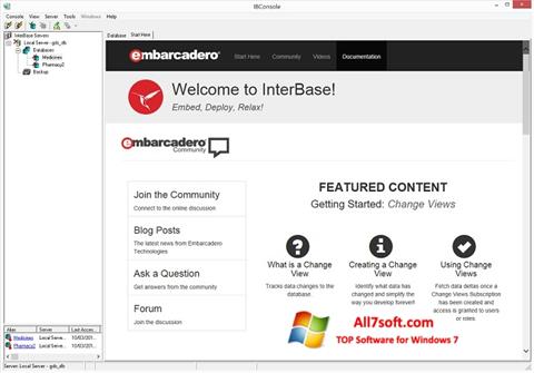 Snimak zaslona InterBase Windows 7