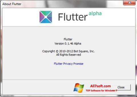 Snimak zaslona Flutter Windows 7