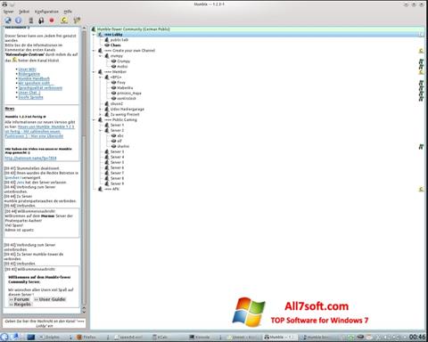 Snimak zaslona Mumble Windows 7