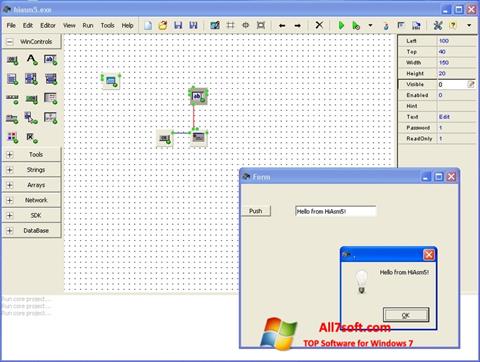 Snimak zaslona HiAsm Windows 7