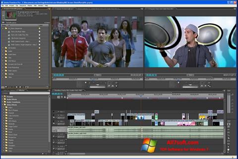 Snimak zaslona Adobe Premiere Pro Windows 7