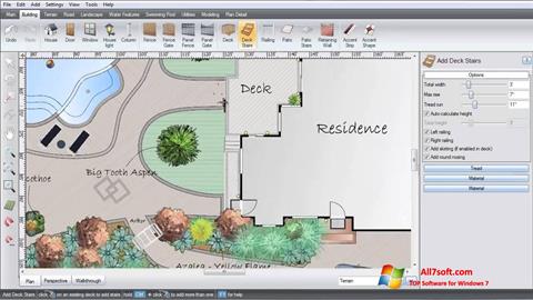 Snimak zaslona Realtime Landscaping Architect Windows 7