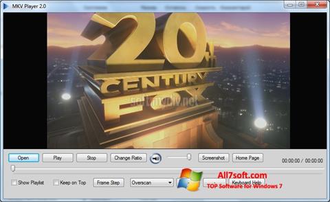 Snimak zaslona MKV Player Windows 7