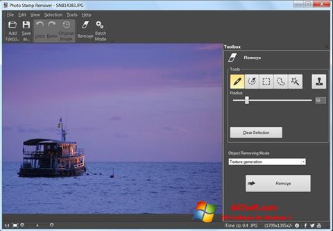 Snimak zaslona Photo Stamp Remover Windows 7