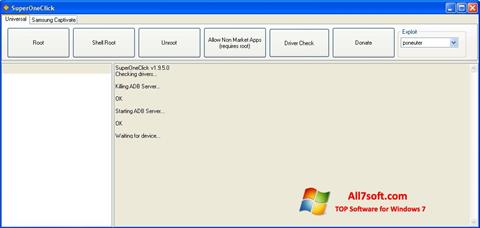 Snimak zaslona SuperOneClick Windows 7