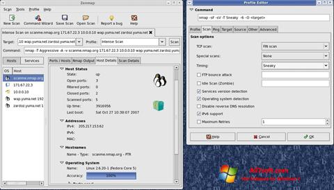 Snimak zaslona Nmap Windows 7