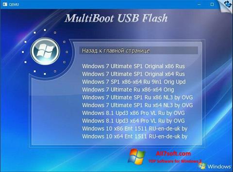 Snimak zaslona MultiBoot USB Windows 7
