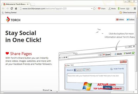 Snimak zaslona Torch Browser Windows 7