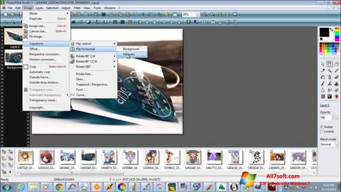 Snimak zaslona PhotoFiltre Studio X Windows 7