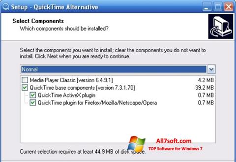 Snimak zaslona QuickTime Alternative Windows 7