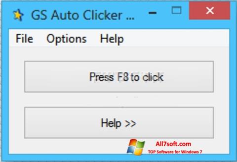 Snimak zaslona GS Auto Clicker Windows 7