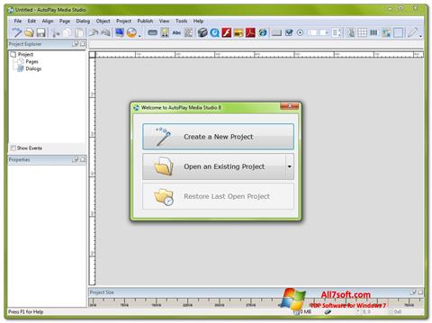 Snimak zaslona AutoPlay Media Studio Windows 7