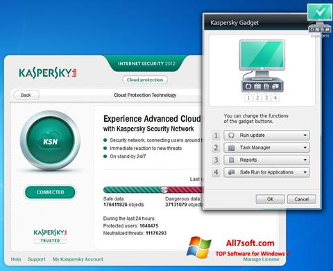 Snimak zaslona Kaspersky Internet Security Windows 7