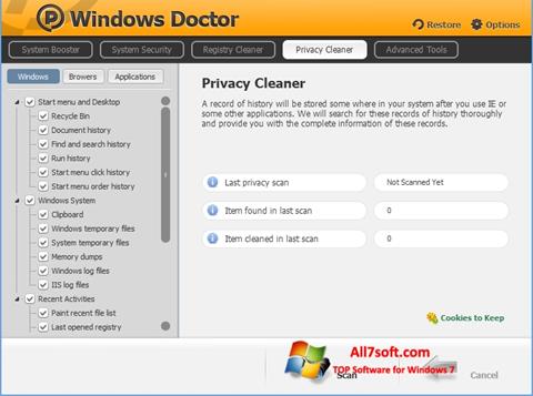 Snimak zaslona Windows Doctor Windows 7