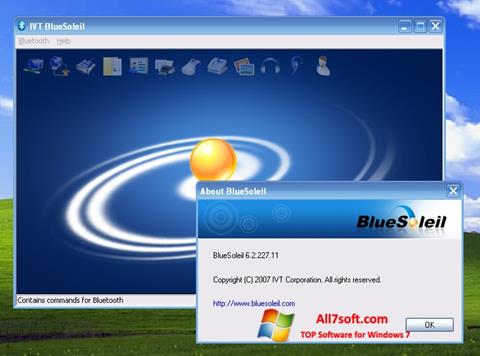 Snimak zaslona BlueSoleil Windows 7
