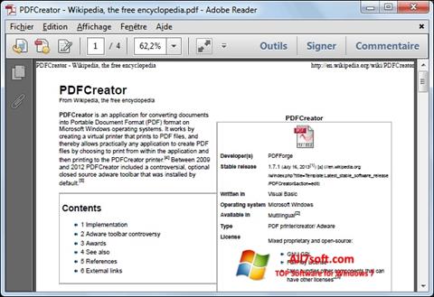 Snimak zaslona PDFCreator Windows 7