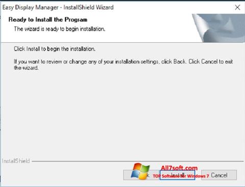 Snimak zaslona Easy Display Manager Windows 7
