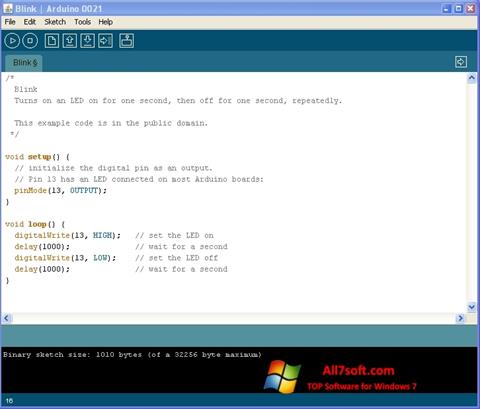 Snimak zaslona Arduino Windows 7