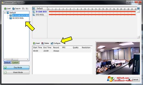 Snimak zaslona D-ViewCam Windows 7