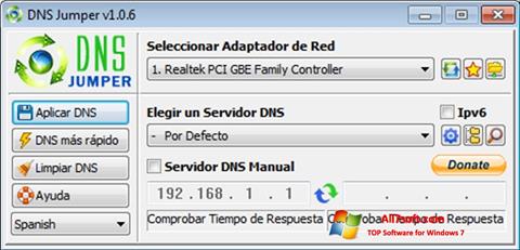 Snimak zaslona DNS Jumper Windows 7