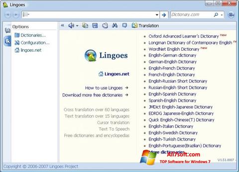 Snimak zaslona Lingoes Windows 7
