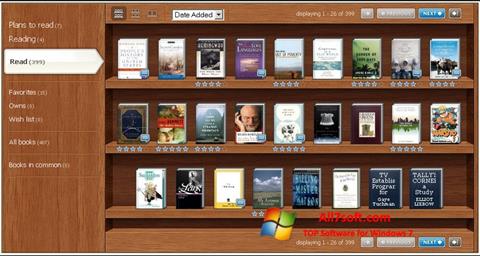 Snimak zaslona Bookshelf Windows 7