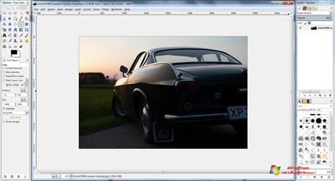 Snimak zaslona GIMP Windows 7
